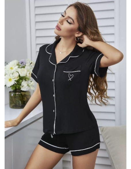 Short Sleeve Cardigan Set